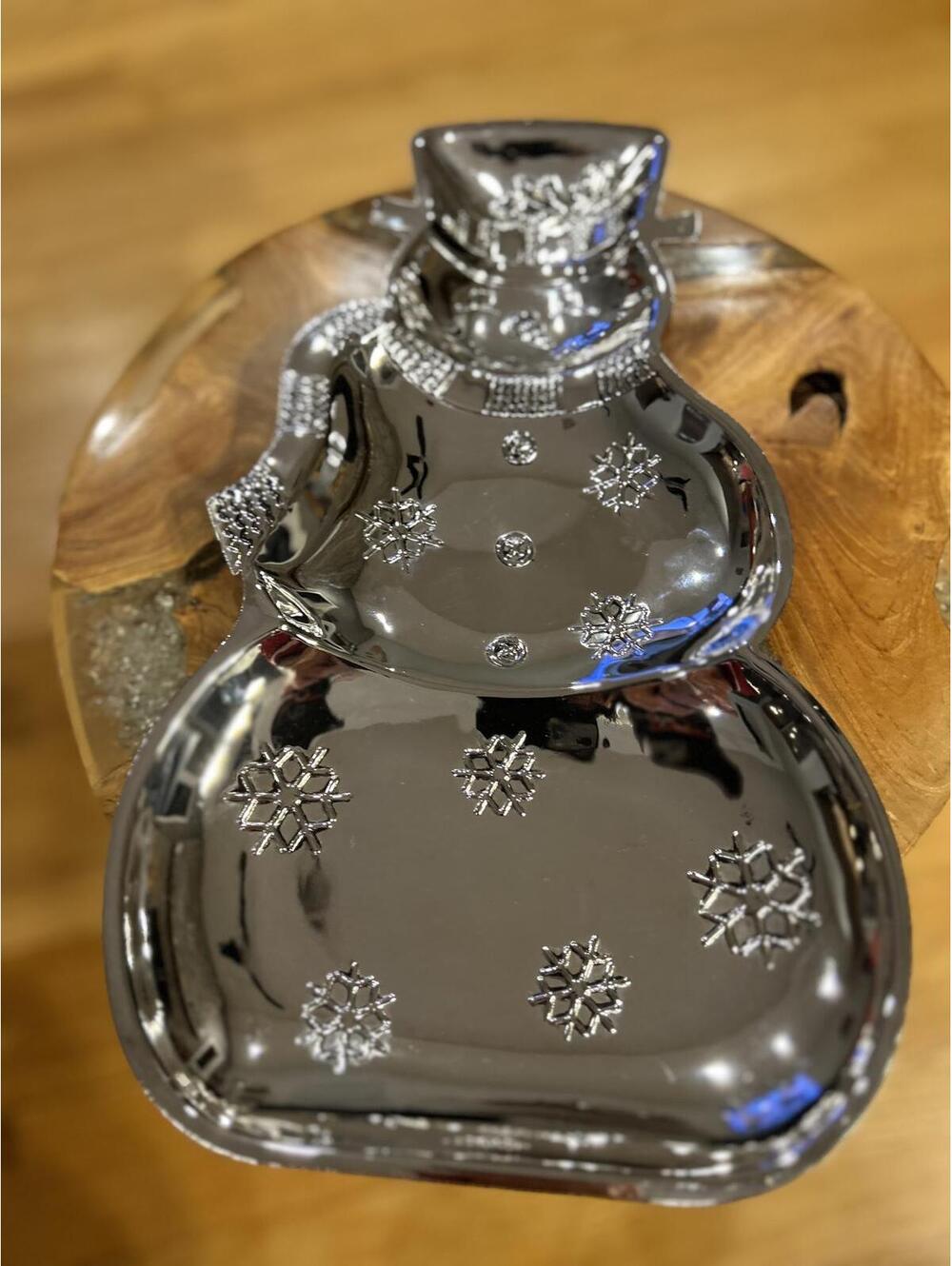 Silver Plated Snowman Serving Tray - International Silver Co